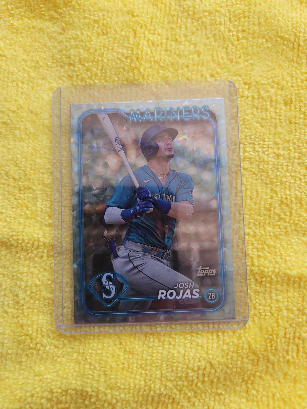 2024 Topps Series 2 Aqua Foil Josh Rojas # 369/ 399 Team Color Match