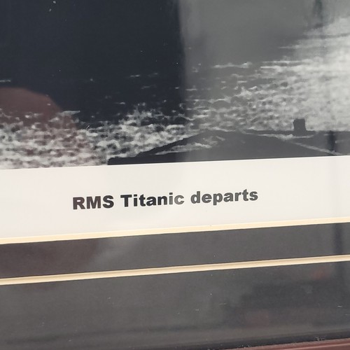 "RMS Titanic Departs" Druck handsigniert von Survivor Millvina Dean limitierte Auflage - Bild 4 von 9
