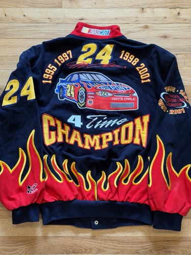 2001 Jeff Gordon DuPont 4x Champion Chase JH Design NASCAR Jacket Coat Mens S