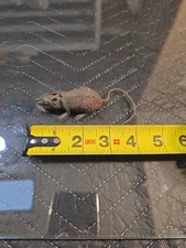 Rubber Realistic Rat Mouse  Rodent Prank Gag Toy Detailed Vintage Hong Kong