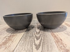 Calvin Klein Cargo Rice Bowls Set of 2 Khaki Collection Concrete Color 5.25? 
