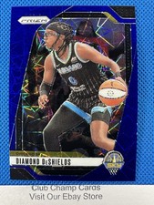 2024 #8 Diamond DeShields Panini Prizm WNBA Blue Velocity Prizm Sky
