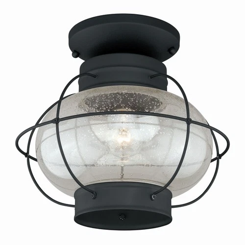 Chatham 1-Light Outdoor Ceiling in Coastal and Globe Style 12 Inches Tall and 13 - Picture 1 of 10