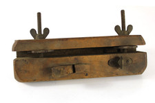 Antica PIALLA IN LEGNO Regolabile Strumento del Falegname Vintage EPOCA Manuale