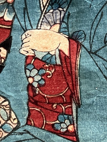 Court Ladies in Edo Castle Ukiyo-e Meiji Woodblock c. 1890 Toyohara Chikanobu - Picture 7 of 24