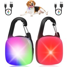 2 Pack Rechargeable Dog Collar Light 80LM Waterproof