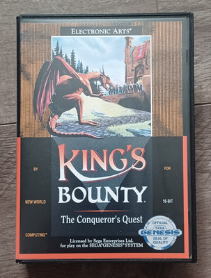 KING'S BOUNTY - Sega Genesis EA Fantasy Game - Incl. Game, Case, Manual! C@@L!!