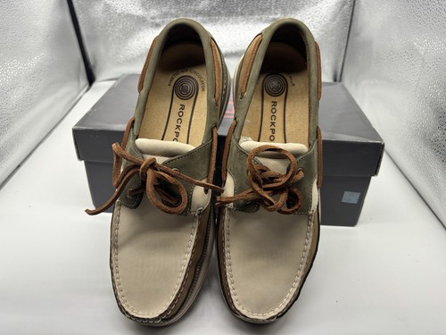 Rockport APM2254Z Men’s Boat Loafers Size 9 Windward Coconut - Picture 6 of 13