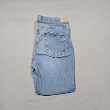 Signature Levi Strauss Totally Shaping Pull-On Skinny Blue Womens Denim 12S