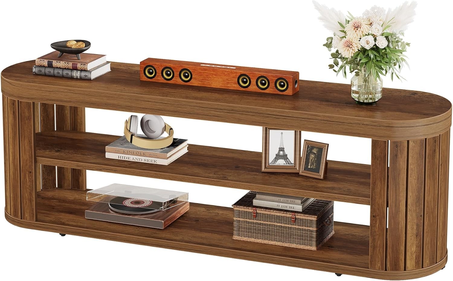 TV Stand for TVs up to 55 Inches, 47.2inch Entertainment Center TV Console Table