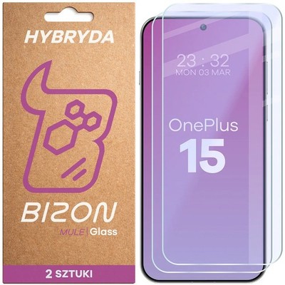 2x Schutzglas für OnePlus 15 Bizon Displayschutzglas Hybridglas Handyglas Glas