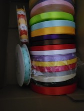 20 Rolls Of Crafting Ribbon Satin 2 With Patterns