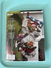 2008 Bucilla Felt 18 Stocking Kit Snow Fun, 86108 Snowman Can Be Personalized