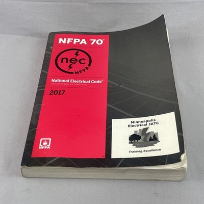 National Electrical Code 2017 NFPA 70 Minneapolis Electrical JATC Good Condition