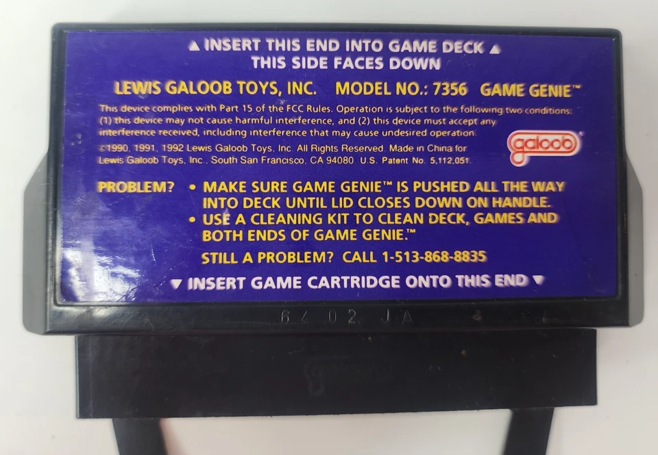 Galoob Game Genie Video Game Enhancer For Nintendo Console Original CART ONLY - Image 3 of 4
