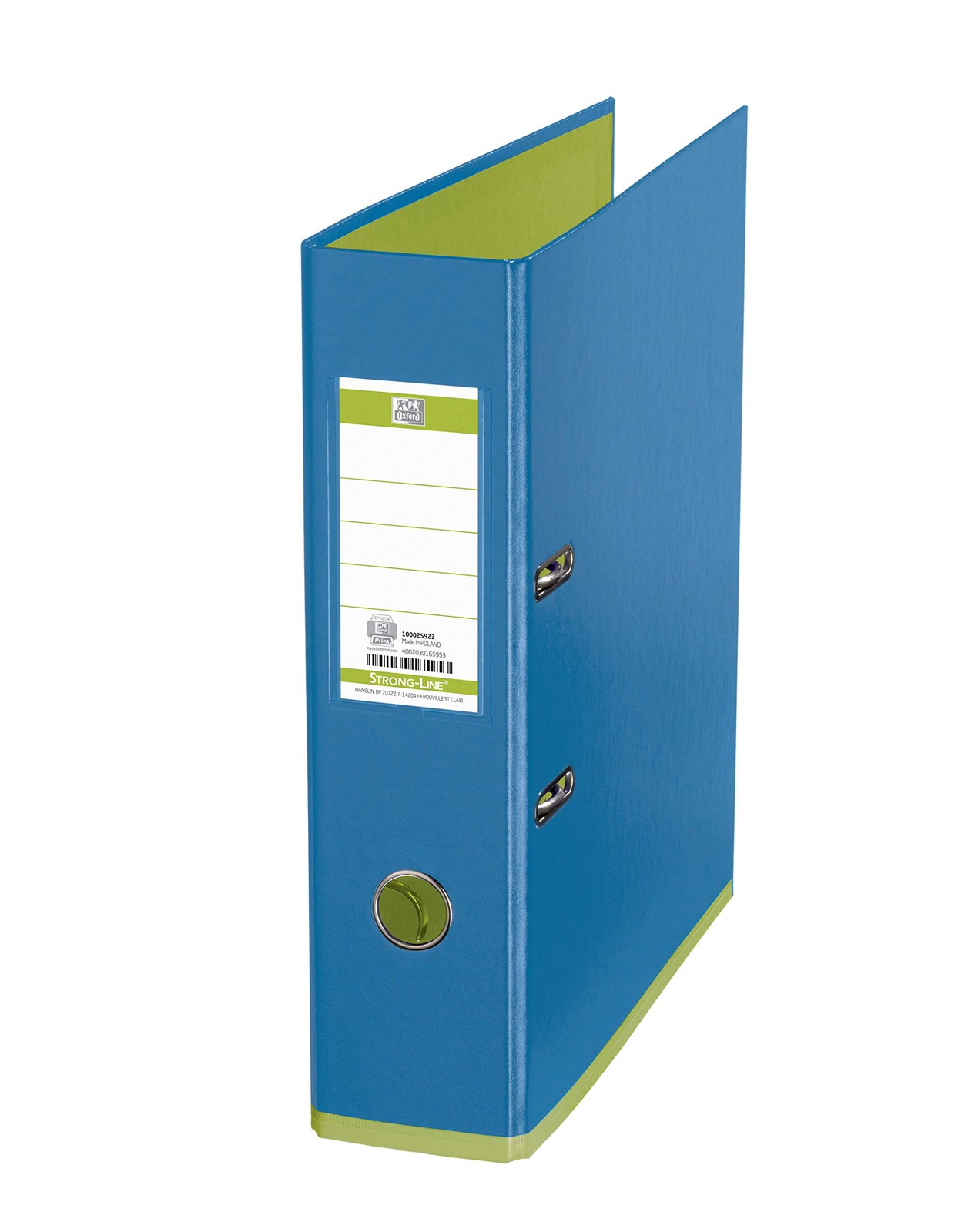 Oxford myColour 100025923 Lever Arch File Plastic Cover Exterior and Inside 8 cm
