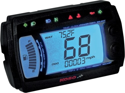 Koso North America BB017B00 XR-SR Multi-Function Electronic Speedometer - Picture 2 of 5