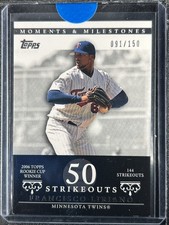 Liriano, Francisco - 2007 Moments & Milestones - Card #66-Strikeouts 50 - 91/150