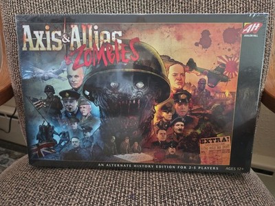Axis and Allies and Zombies NIS Avalon Hill Factory sealed NEW W/ Damaged Box 