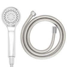 Beldray Shower Head & House Set 3 Spray Functions Stainless Steel Easy Install
