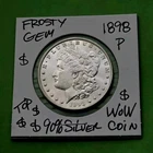 1898 P Morgan Dollar IMPRESSIVE CHOICE FROSTY GEM CH BU Ultra SUPER High Grade $