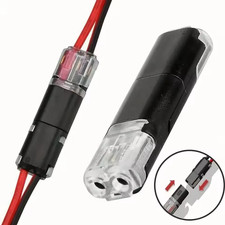 10Pc 12V Wire Cable Snap In Connectors Terminal Connection Joiners Car Auto Plug