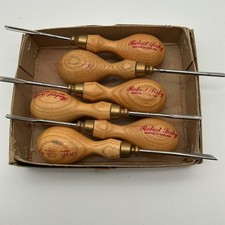 Vintage Robert Sorby Sheffield England Wood Carving Tool Set Of Six