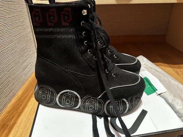 Women Liu Jo Boots Black Suede 39