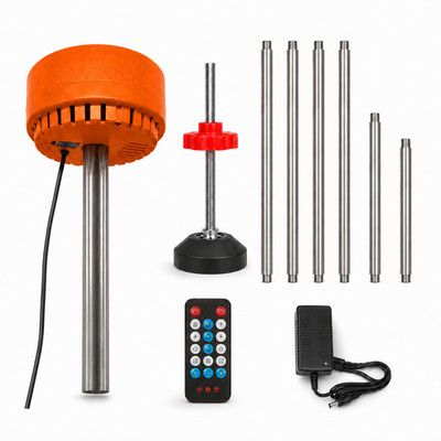 Ceiling Vibrator Thumper Machine Remote Control Adjustable Pole Orange Kit
