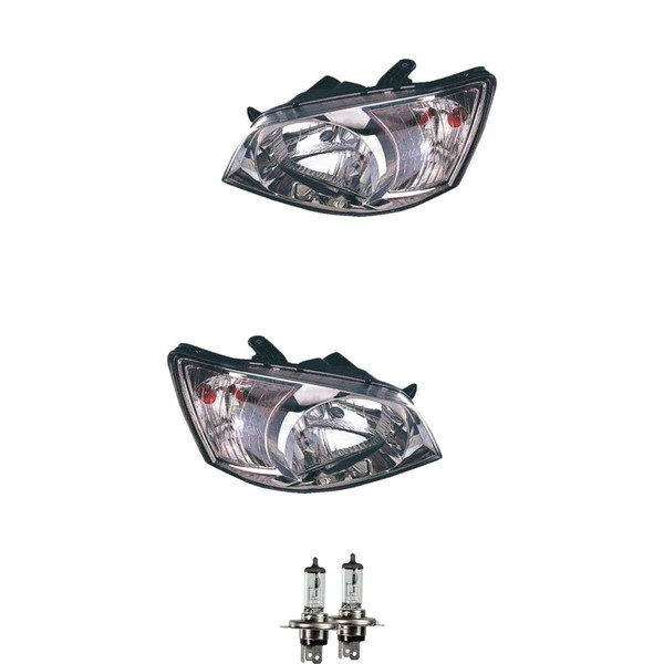 Halogen Scheinwerfer Frontscheinwerfer Set H4 FüR Hyundai Getz Inkl. Lampen-image
