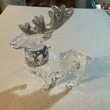 Christmas ornament acrylic reindeer antlers holidays