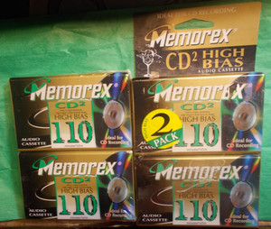 4 Memorex Audio 110  Cassettes New*