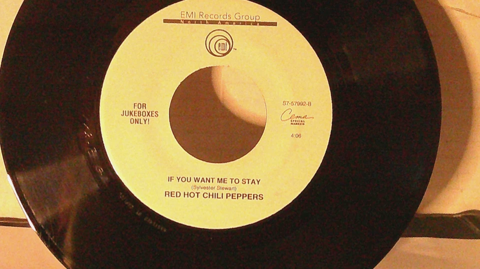 The Red Hot Chili Peppers,EMI,"Higher Ground"US,7" 45,For Jukeboxes Only, Mint Foto 2 de 2