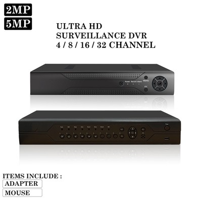 5MP-2MP CCTV DVR 4 8 16 32 Kanal AHD 1920P Digital Videorecorder VGA HDMI BNC