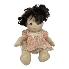 VINTAGE 1985 MY CHILD DOLL MATTEL CAPELLI CASTANI OCCHI DI TRECCIA ROSA VESTITO ROSA