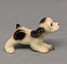 Retired Hagen Renaker Butch B & W Cocker Spaniel Pup Running Reissue