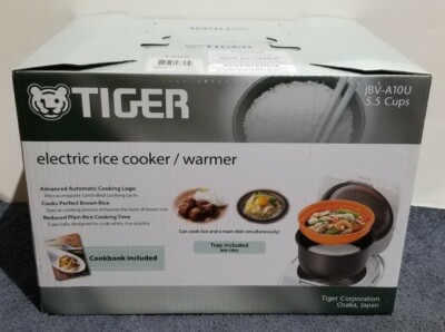 Sold Out Tiger JBV-A10U White 5.5 Cup Electric Rice Cooker / Warmer   New  