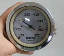 Teleflex 0 - 7000 RPM 7K Tach Tachometer Gauge with Bracket