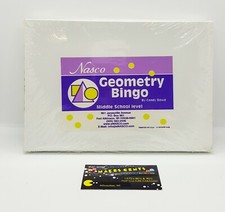 Nasco Geometry Bingo Game by Candy Dowd Middle School Level - Brand New