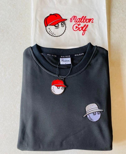 Malbon Golf Cart Bag/Golf Cap/Womenswear Sweatshirt Size M Color Black JAPAN NEW - Picture 4 of 57