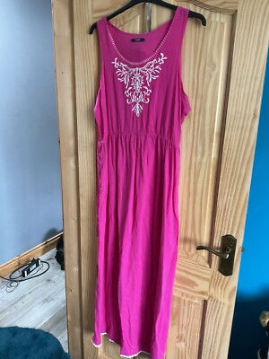 Women's Pink Maxi Dress Size 18 From George UK