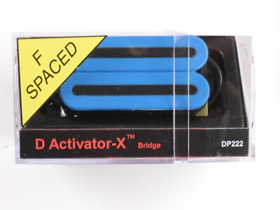 DiMarzio F-spaced D Activator X Bridge Humbucker Blue DP 222 | eBay