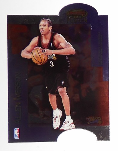 1998-99 Bowman's Best Fusion Allen Iverson Anfernee Hardaway imagen espejo #MI3 - Imagen 2 de 4