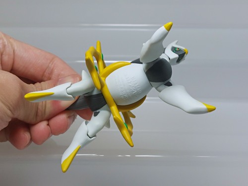 Pokemon Zukan 1/40 Scale Arceus Normal Type Figure Tomy Gashapon Japan M04 3.5in - Picture 8 of 8