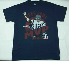 -  Majestic SOUVENIR T SHIRT NFL SUPER BOWL MVP TOM BRADLY SIZE L EXCL