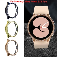 For Samsung Galaxy Watch 5/5 Pro Hard PC Diamond Protector Case Cover 40/44/45MM