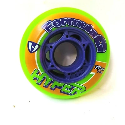 HYPER 4 Stück Formula G Hockey Skating Rollen 72 mm 74 A für Roces K2 RB grün