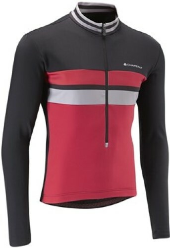 Chapeau Thermal Long Sleeve Jersey Black/Burgundy Size Medium DH008 GG 12 - Picture 3 of 3