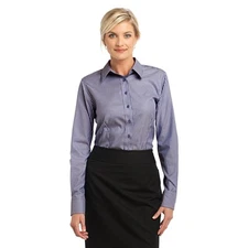 NEW! LADIES' RED HOUSE-RH65 STRIPE NON-IRON PINPOINT OXFORD BUTTON-UP SHIRT!