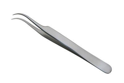 Watch Maker Jewelry Forceps #7 Curved Fine Point Pickup Grasping Pliers 4-PK